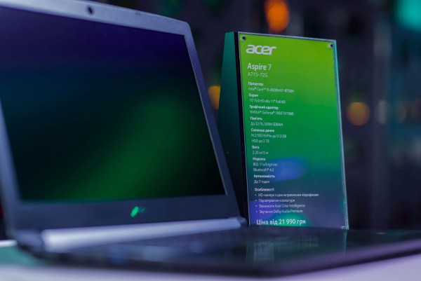 Игровой ноутбук Acer Aspire 7